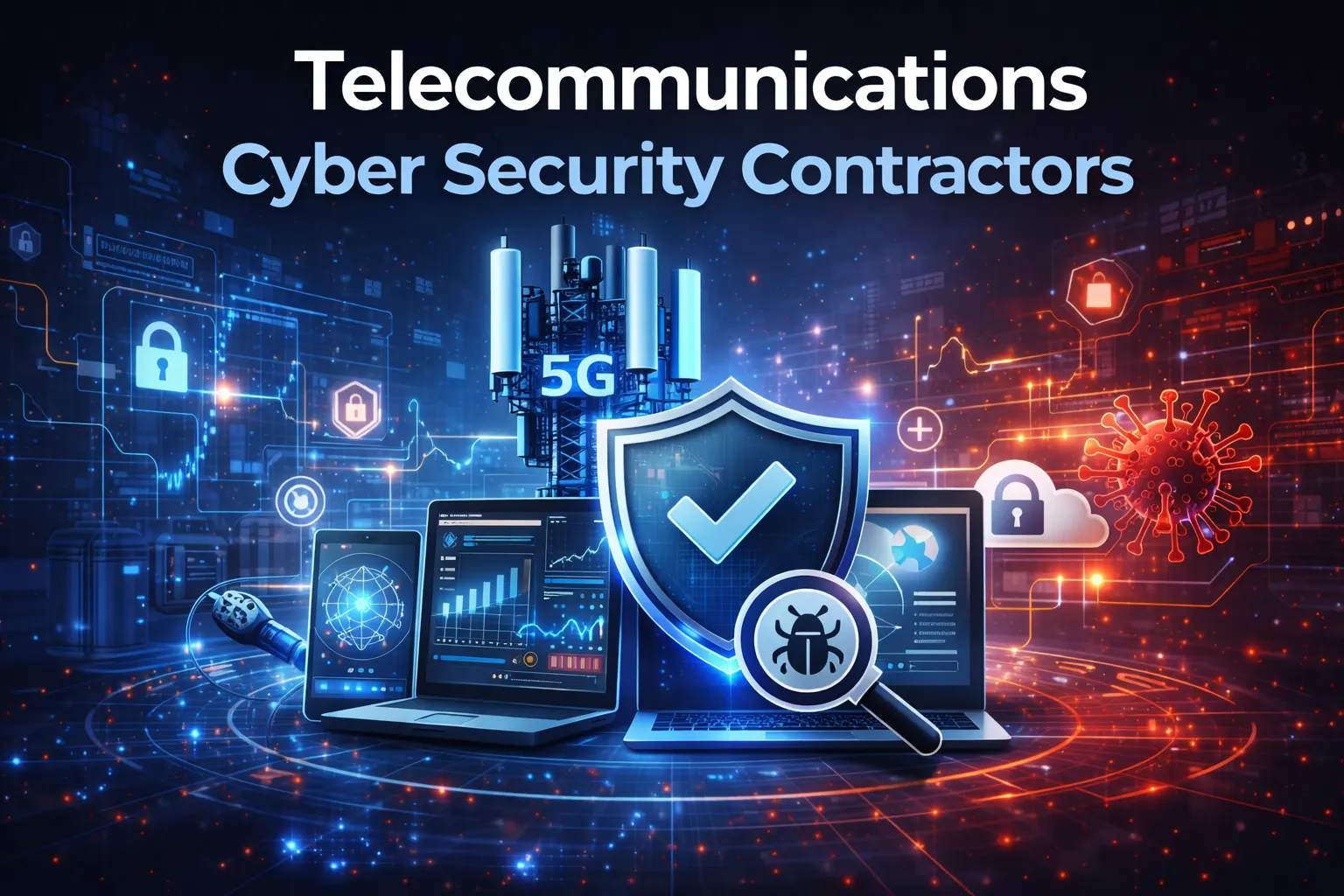 Telecommunications Cyber Security Contractors Graphic