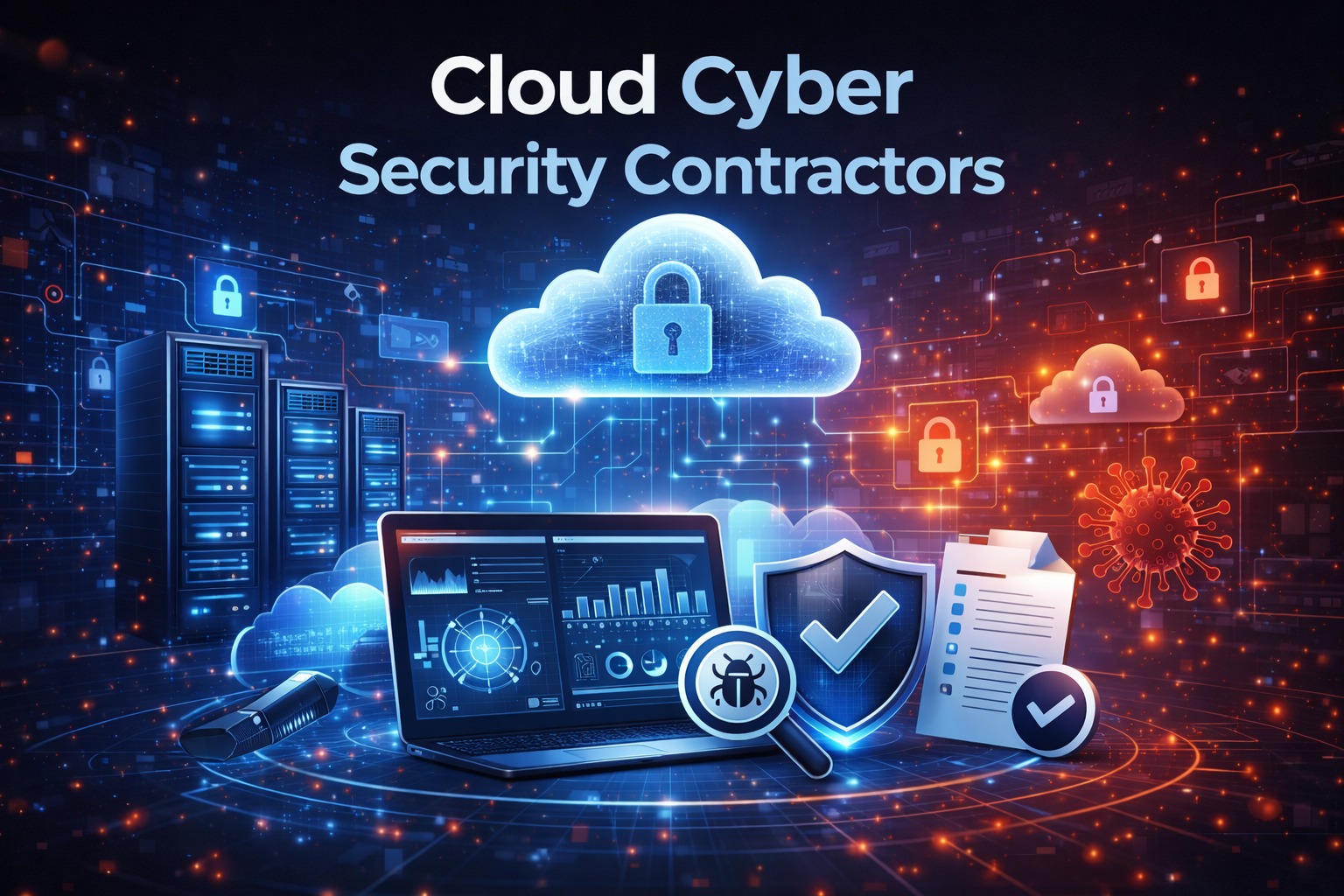 Cloud Cyber Security Contractors Graphic