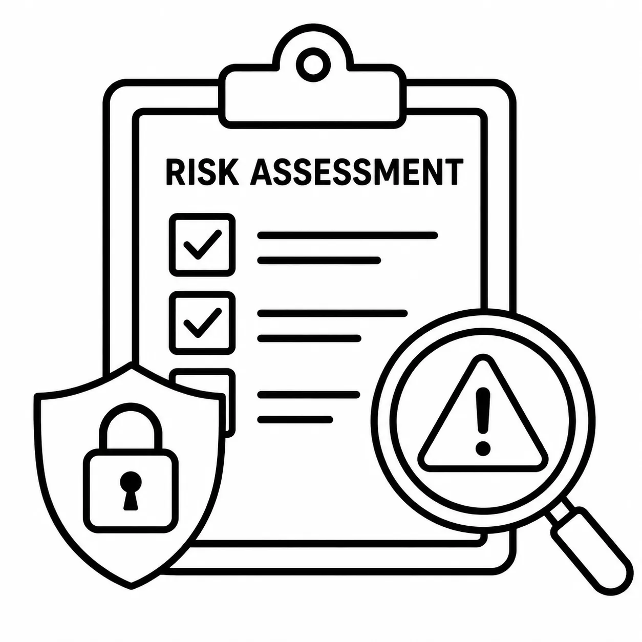 Cyber Security Risk Assessment Icon